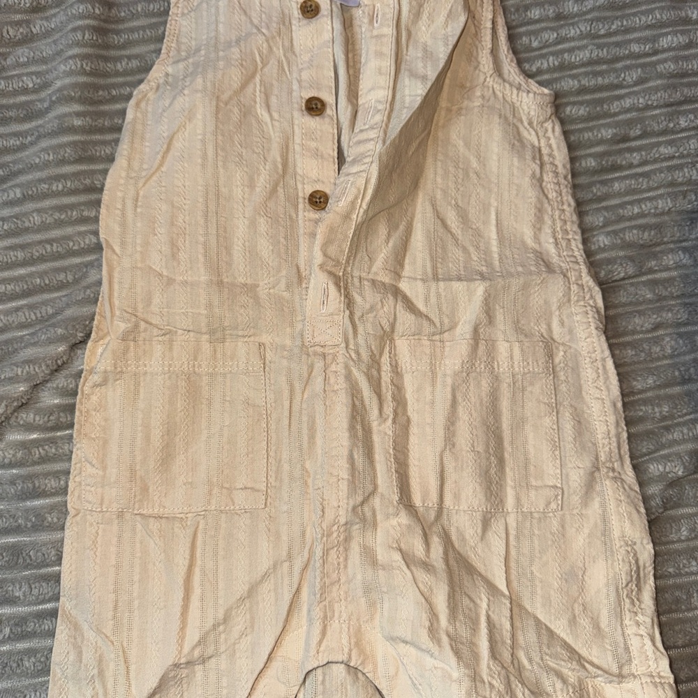 Carter's Cream Sleeveless Romper